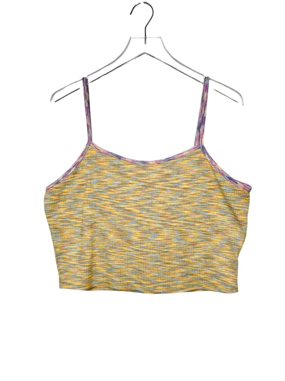 Lisa Says Gah Space Dye Strappy 90s Y2K Women’s Cropped Tank Top Sz L